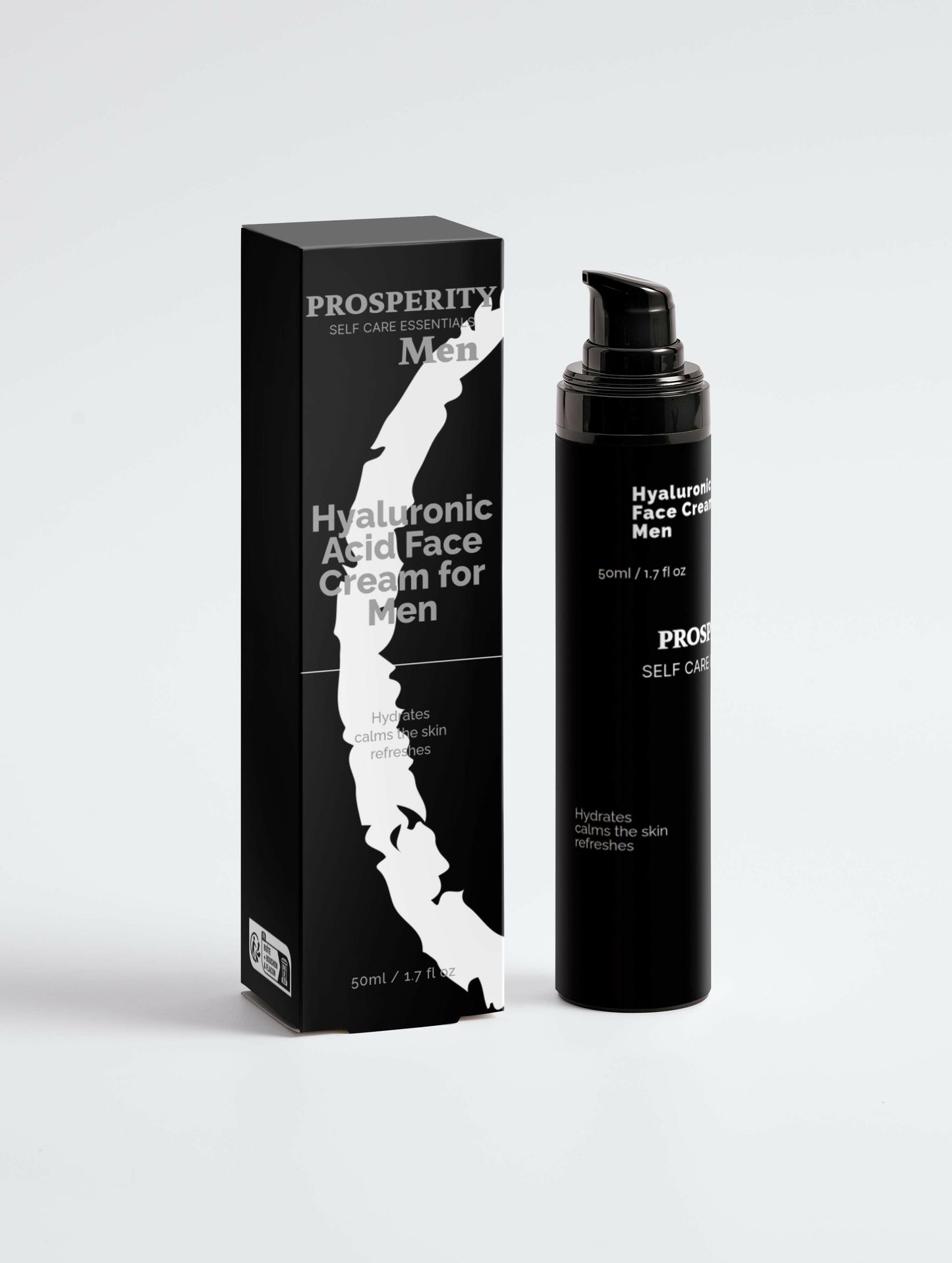 Hydrating Hyaluronic Acid Serum for Men with Dry, Dull or Aging Skin.