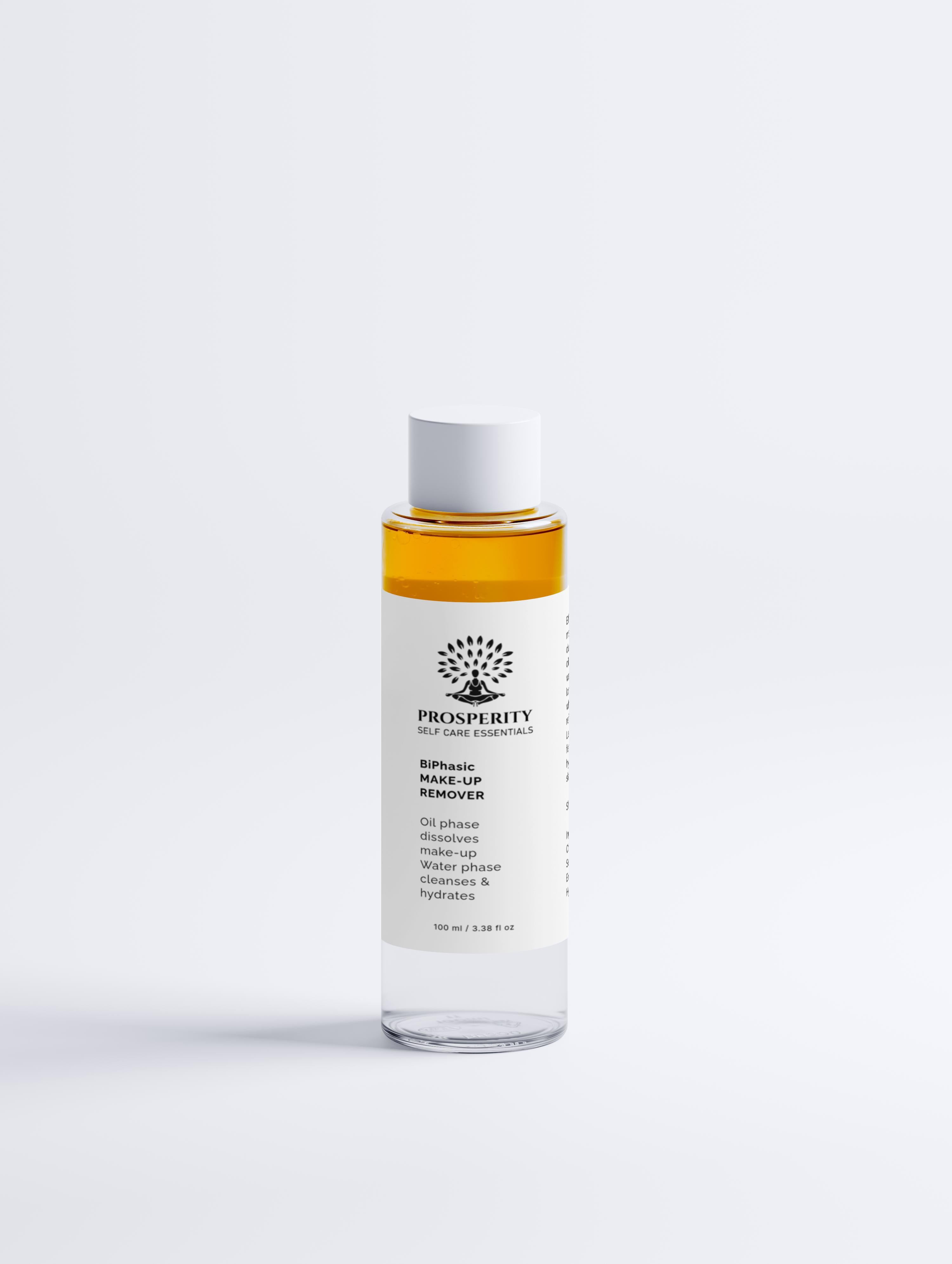 Gentle Bi‑Phase Makeup Remover for Waterproof & Sensitive Skin Types.