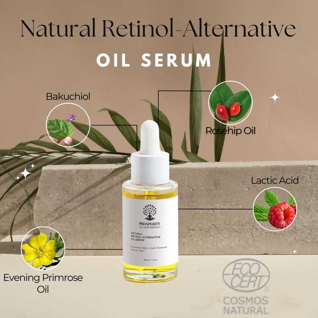 Bakuchiol Oil Serum (Retinol Alternative) for Sensitive, Melanin‑Rich Skin.
