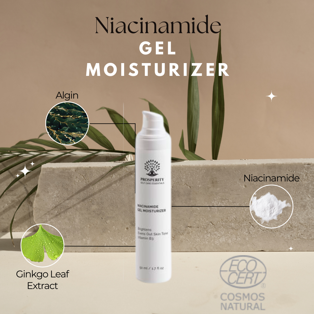 Lightweight Niacinamide Gel Moisturizer for Oily, Acne‑Prone & Melanin‑Rich Skin.
