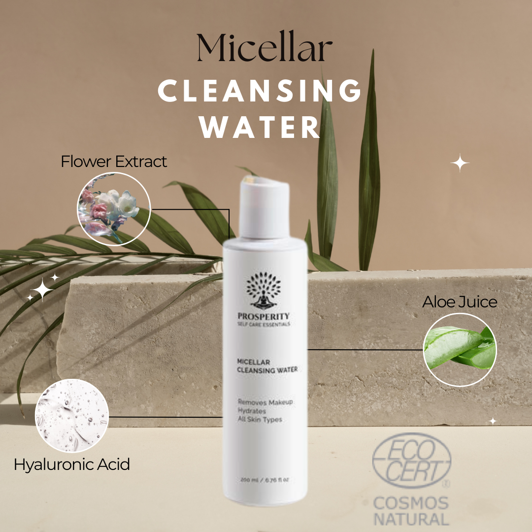 Micellar Cleansing Water for Clean Beauty, No Rinse, Sensitive Skin.