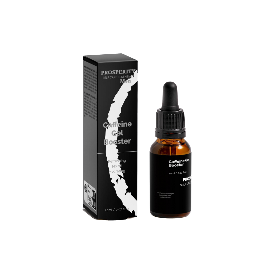 Revitalizing Caffeine Gel Booster for Tired, Puffy Men’s Skin.
