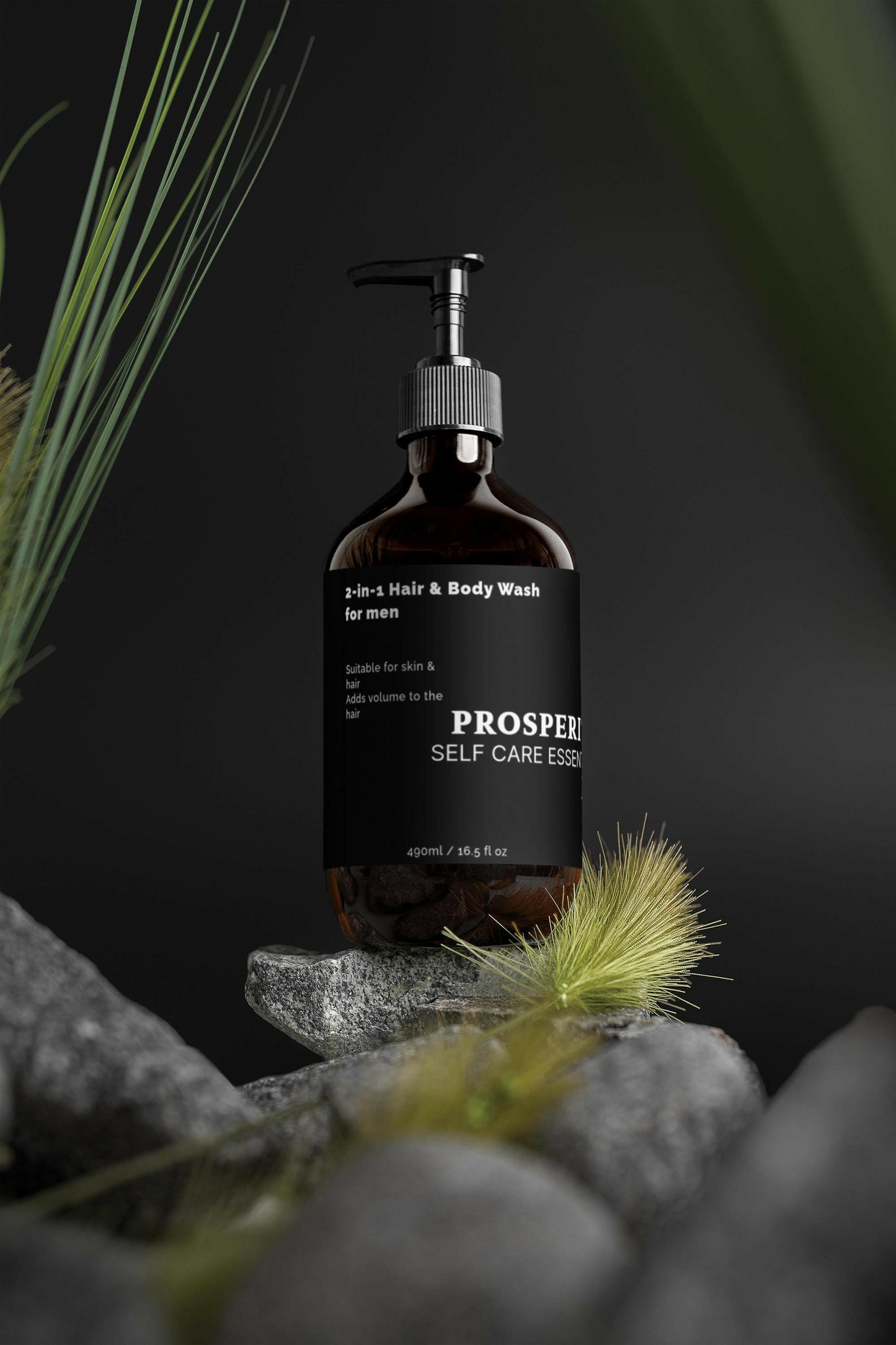 Sulfate‑Free 2‑in‑1 Hair & Body Wash for Men – Clean, Hydrate & Freshen.