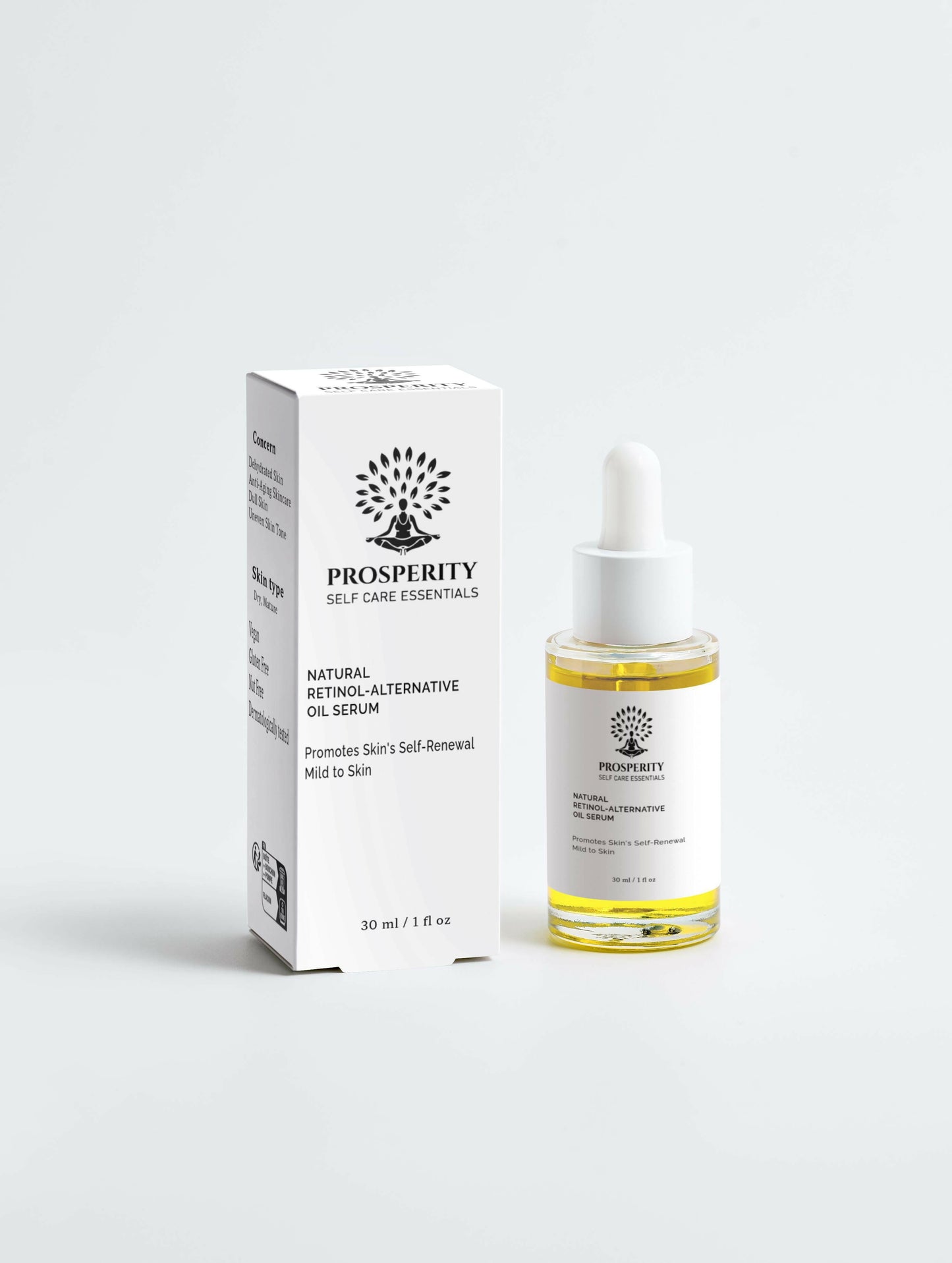 Bakuchiol Oil Serum (Retinol Alternative) for Sensitive, Melanin‑Rich Skin.