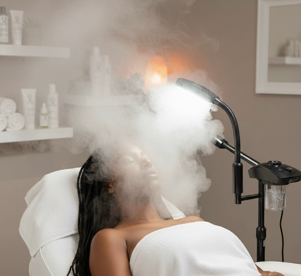 Luxury facial steamer enhancing your skincare routine with spa-quality steam for radiant, glowing skin