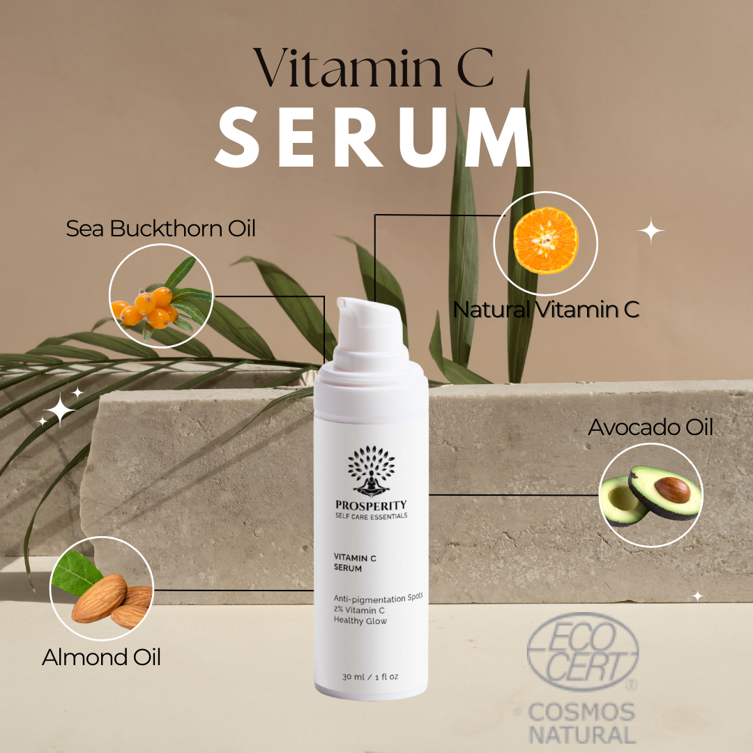 Vitamin C Facial Serum shows each product ingredient. 